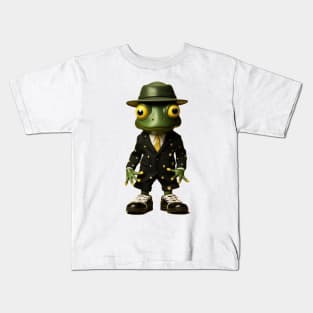 Dapper Amphibian: The Sartorial Frog Kids T-Shirt